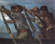 Hans von Maress Oarsmen.Study for a Fresco at the Zoological Station in Naples oil painting